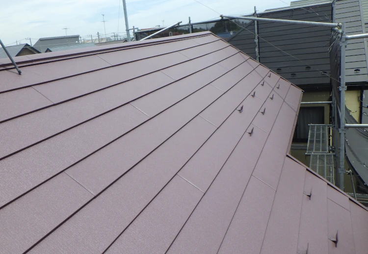 屋根工事後の様子