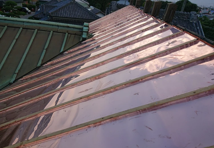 銅板のドブ取付