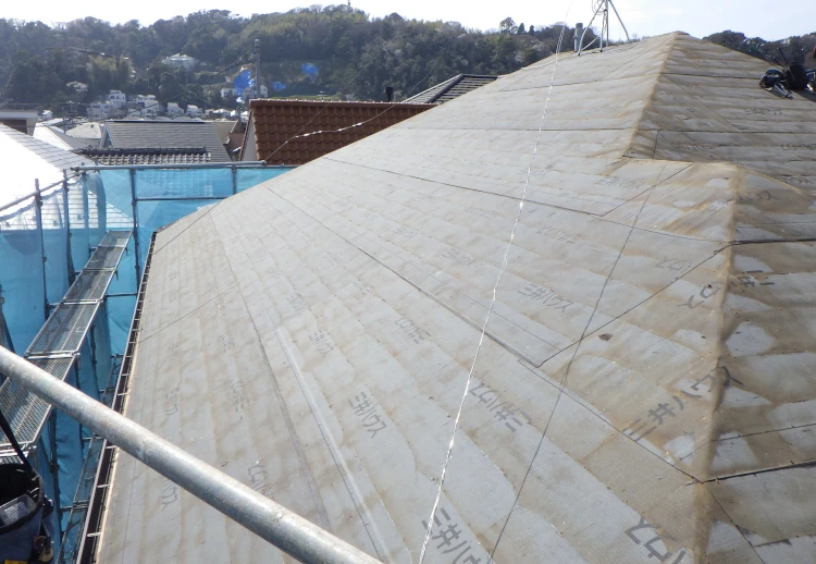 屋根材撤去完了