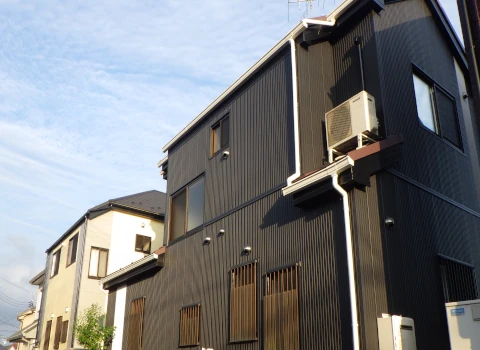 外装改修工事完了の様子