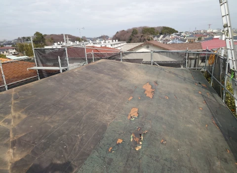 スレートを剥がした状態