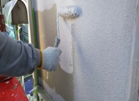 外壁下塗り工事