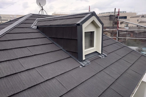 葺き替え完了の様子