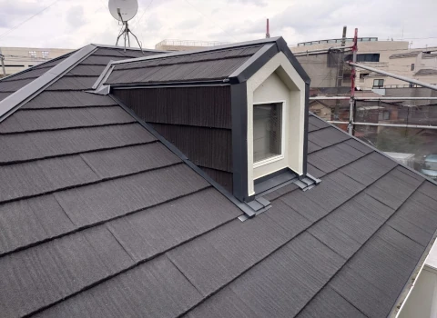 屋根工事完了