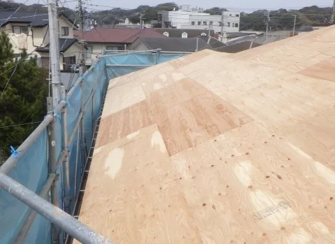 野地板の張り増し