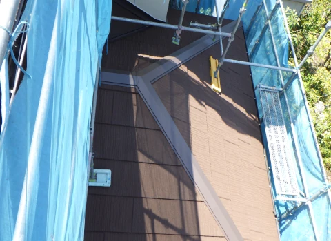 下屋根葺き替え工事完了