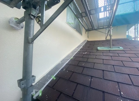 外壁塗装下塗り完了